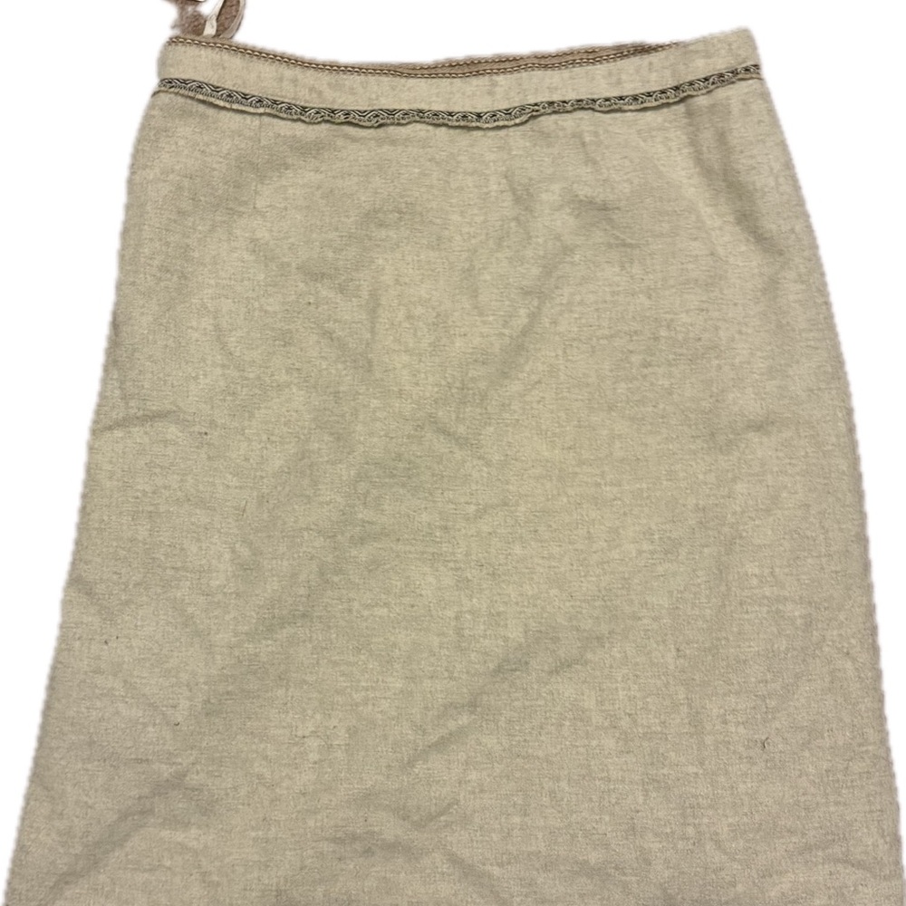 NWT Gap women's size 12 Aline wool blend skirt casual beige neutral - Picture 2 of 3